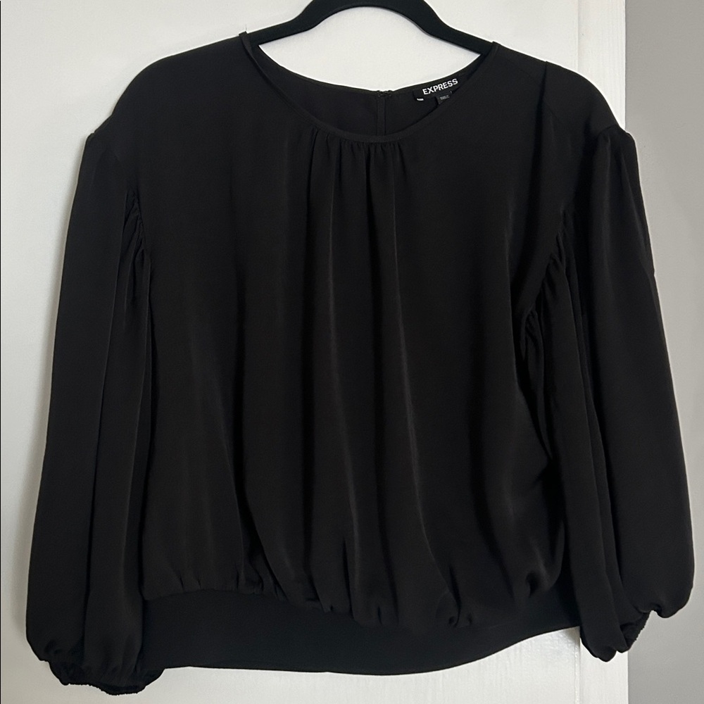 Express Elegant Black Top